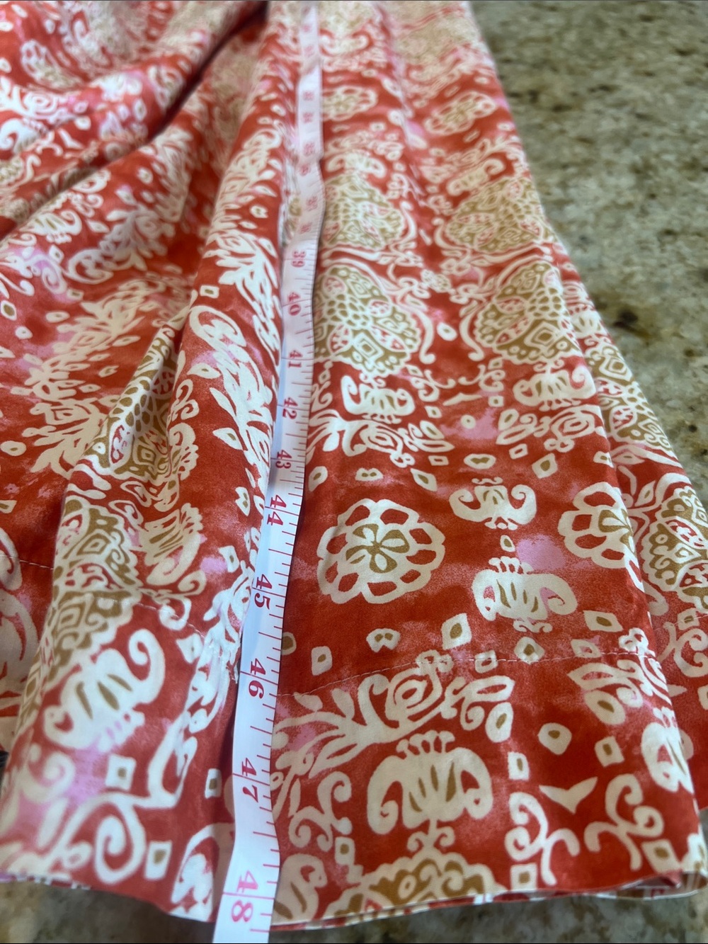 ANTHROPOLOGIE MAEVE FLUTTER DLEEVE BABYDOLL DRESS red pink cream size 2X - Picture 8 of 8